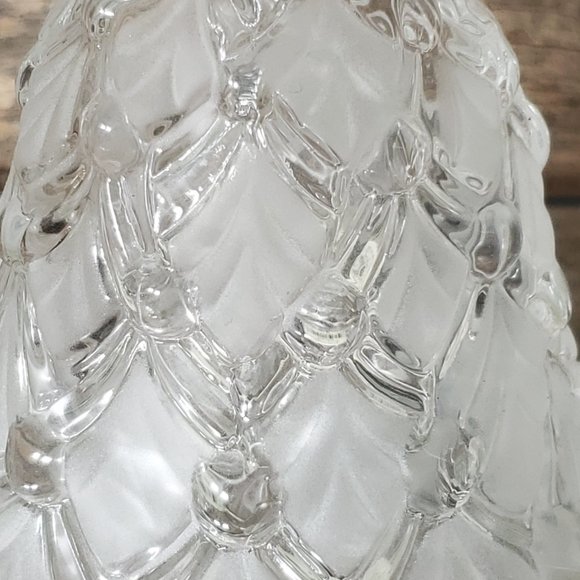 Mikasa Winter Dreams Crystal Christmas Tree Bell - Frosted Tree - Vintage - Picture 7 of 8